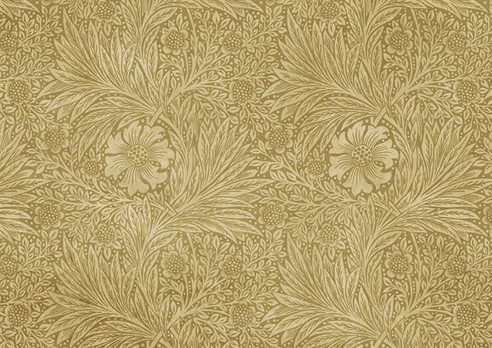 William Morris At Home Marigold Velvet, Ochre - Twist&Fit Roman Blind - Image 8